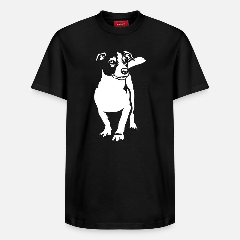 Jack Russell Terrier « Black Edition » - T-shirt unisexe décontracté en coton Supima – de SPREAD - noir