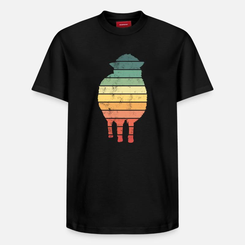 Schaf Schafe - Relaxed Unisex Supima Cotton T-Shirt – von SPREAD - Schwarz