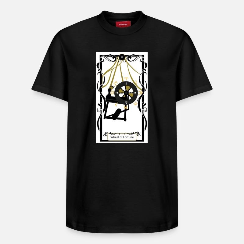 Roue de Fortune  - T-shirt unisexe décontracté en coton Supima – de SPREAD - noir