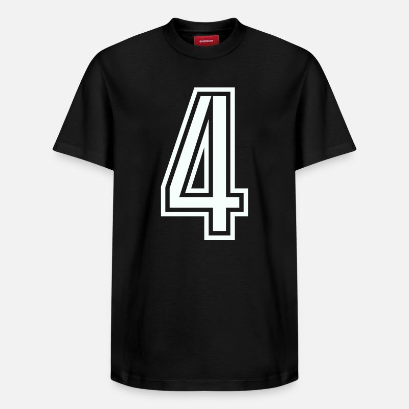 4 - T-shirt unisexe décontracté en coton Supima – de SPREAD - noir