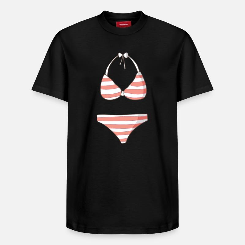 Bikini - Relaxed Unisex Supima Cotton T-Shirt – von SPREAD - Schwarz