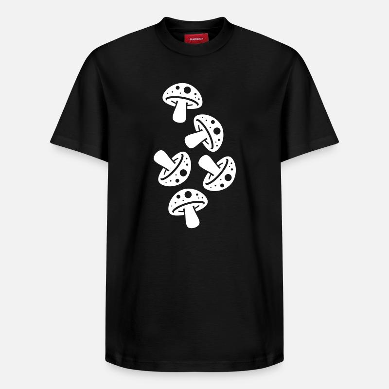 Champignons Champignon Crapaud - T-shirt unisexe décontracté en coton Supima – de SPREAD - noir