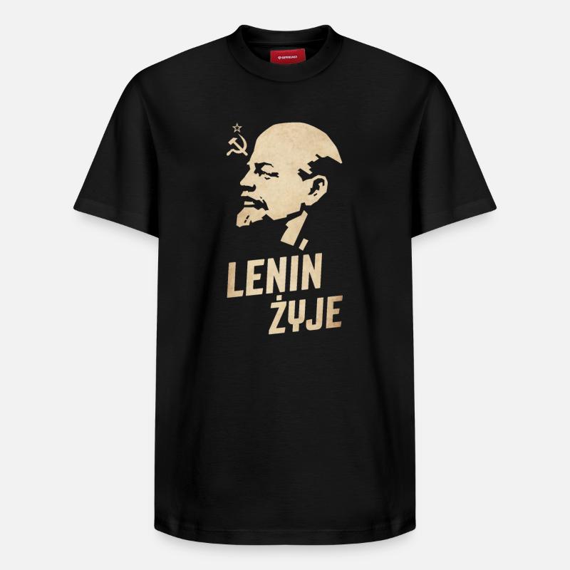 Lénine est vivant - T-shirt unisexe décontracté en coton Supima – de SPREAD - noir