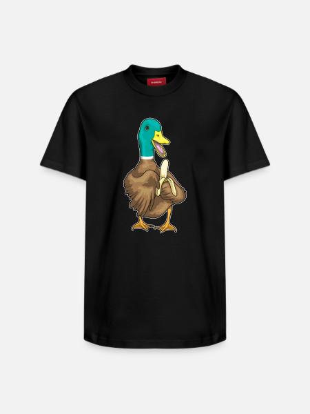 Duck Banana - Relaxed Unisex Supima Cotton T-Shirt – by SPREAD - black