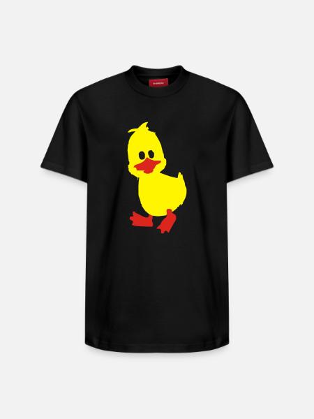 ente, entchen - Relaxed Unisex Supima Cotton T-Shirt – von SPREAD - Schwarz