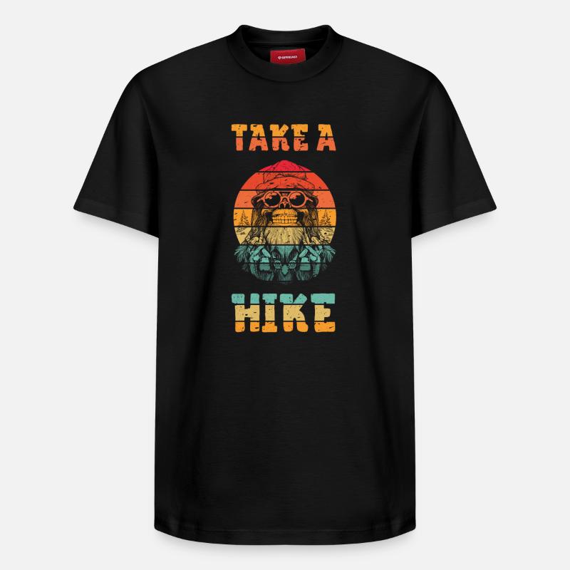 Take a hike - T-shirt unisexe décontracté en coton Supima – de SPREAD - noir