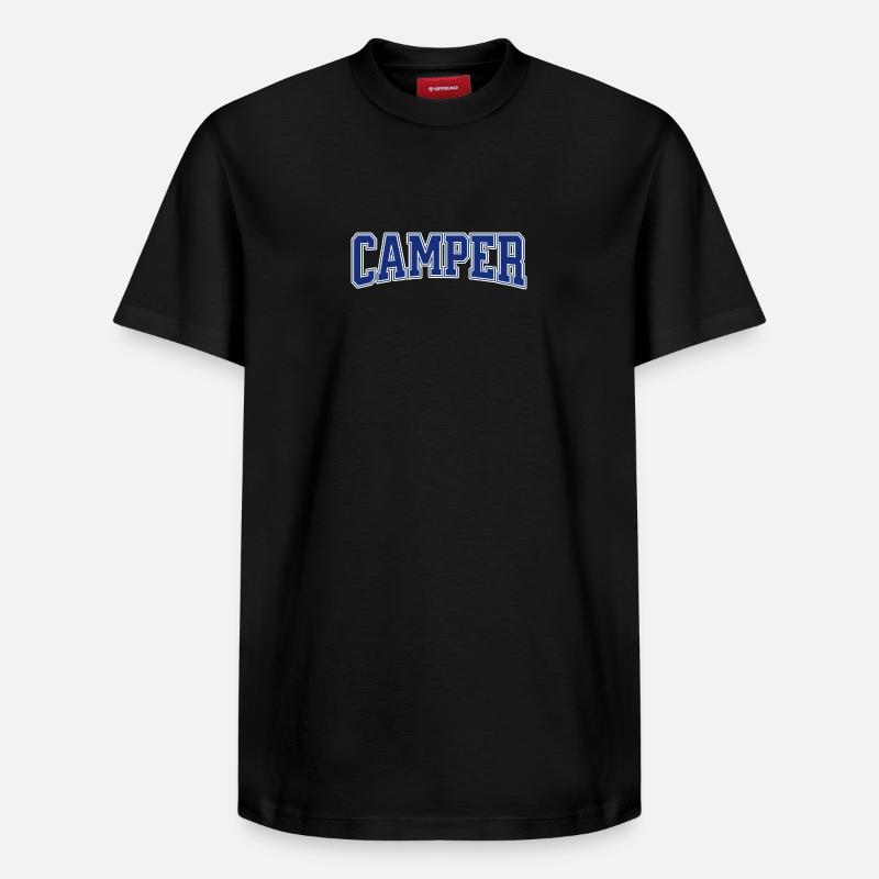 Camping-car - T-shirt unisexe décontracté en coton Supima – de SPREAD - noir