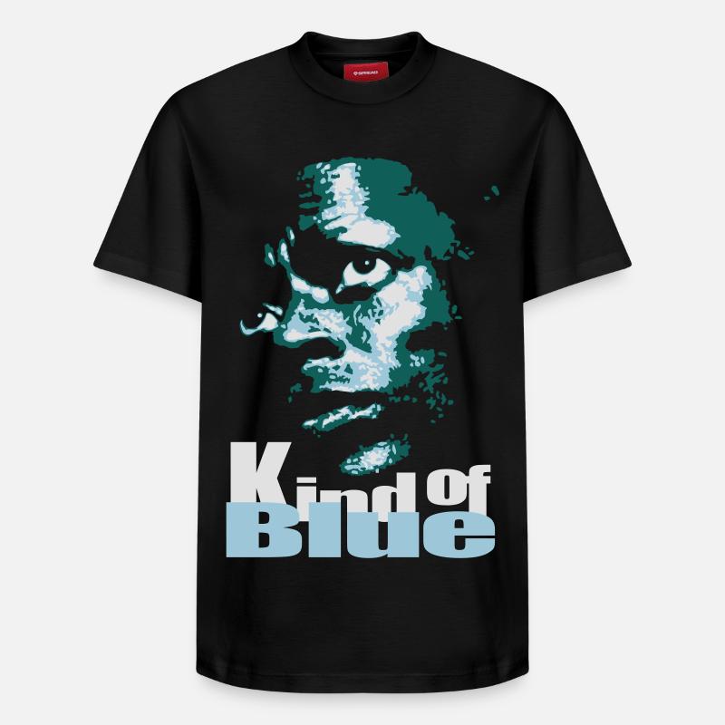 Blue jazz flex - T-shirt unisexe décontracté en coton Supima – de SPREAD - noir