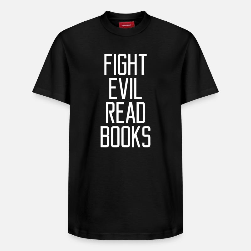 Fight Evil Lit Books - T-shirt unisexe décontracté en coton Supima – de SPREAD - noir