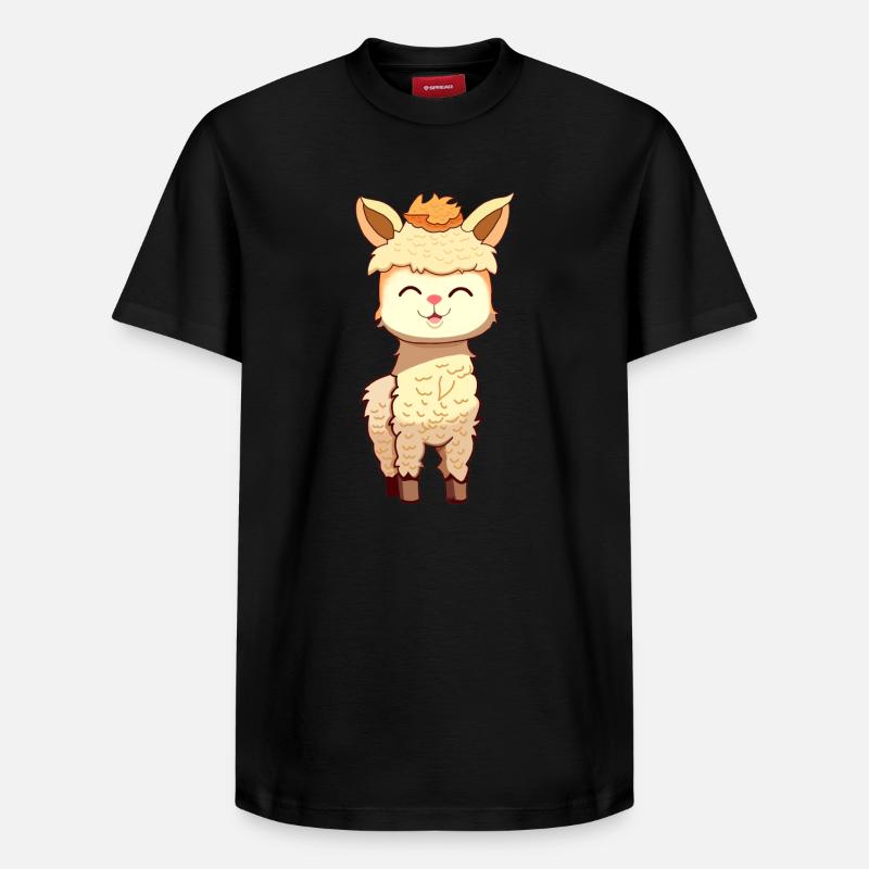 Alpaga - T-shirt unisexe décontracté en coton Supima – de SPREAD - noir