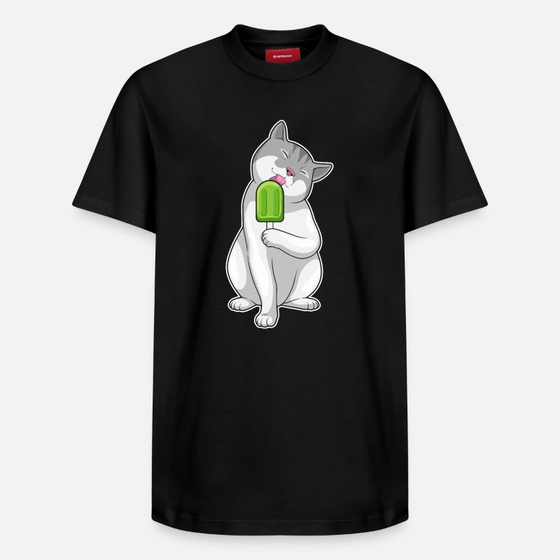 Popsicles pour chat - T-shirt unisexe décontracté en coton Supima – de SPREAD - noir