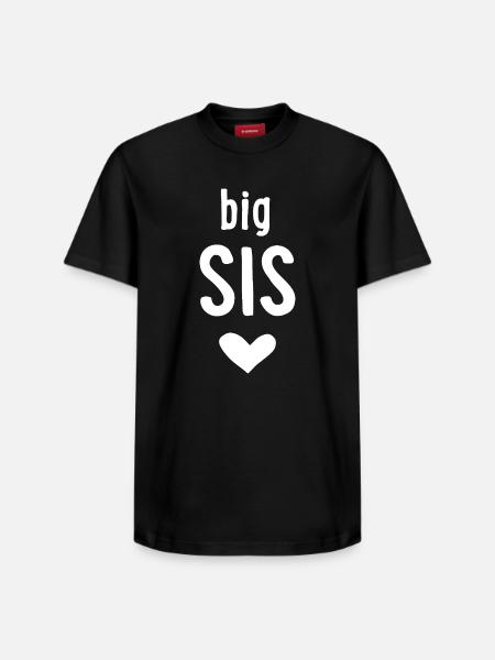 big sis - Relaxed Unisex Supima Cotton T-Shirt – by SPREAD - black