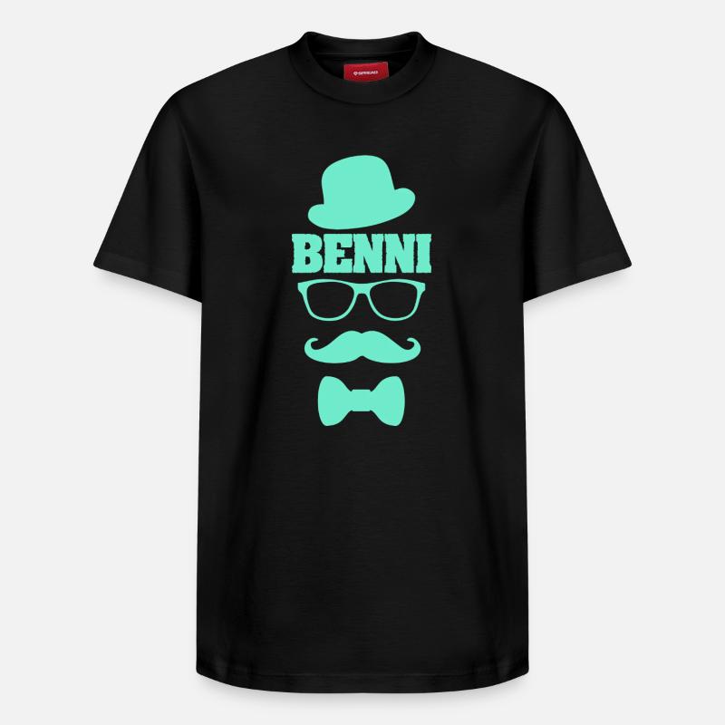 Benni comme prénom - T-shirt unisexe décontracté en coton Supima – de SPREAD - noir