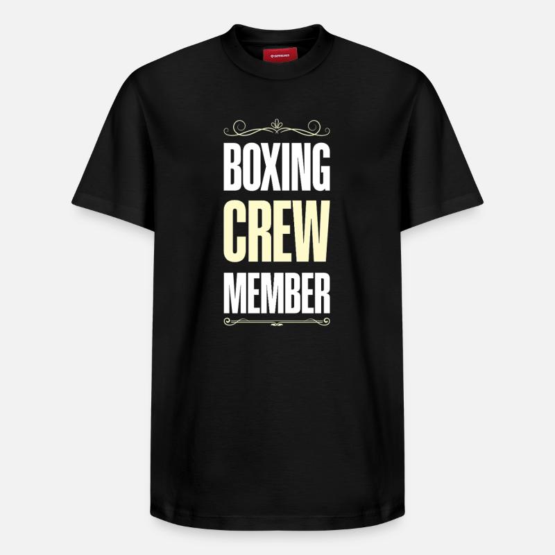 Équipe de boxe - T-shirt unisexe décontracté en coton Supima – de SPREAD - noir