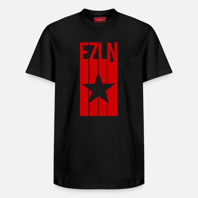 ezln Mexique Chiapas sous-commandant Marcos - T-shirt unisexe décontracté en coton Supima – de SPREAD - noir