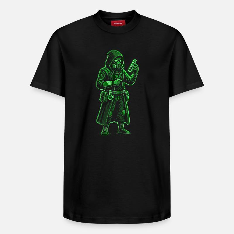 Punk Apothécary Pixel Art Hacker rétro - T-shirt unisexe décontracté en coton Supima – de SPREAD - noir