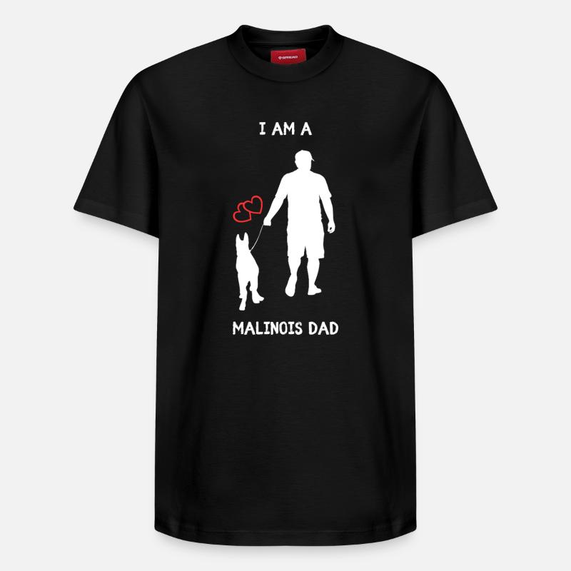 Malinois Dad  - Relaxed Unisex Supima Cotton T-Shirt – von SPREAD - Schwarz