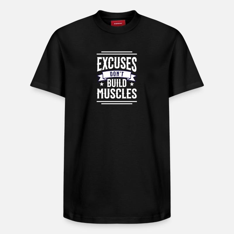 N’excuse pas - T-shirt unisexe décontracté en coton Supima – de SPREAD - noir