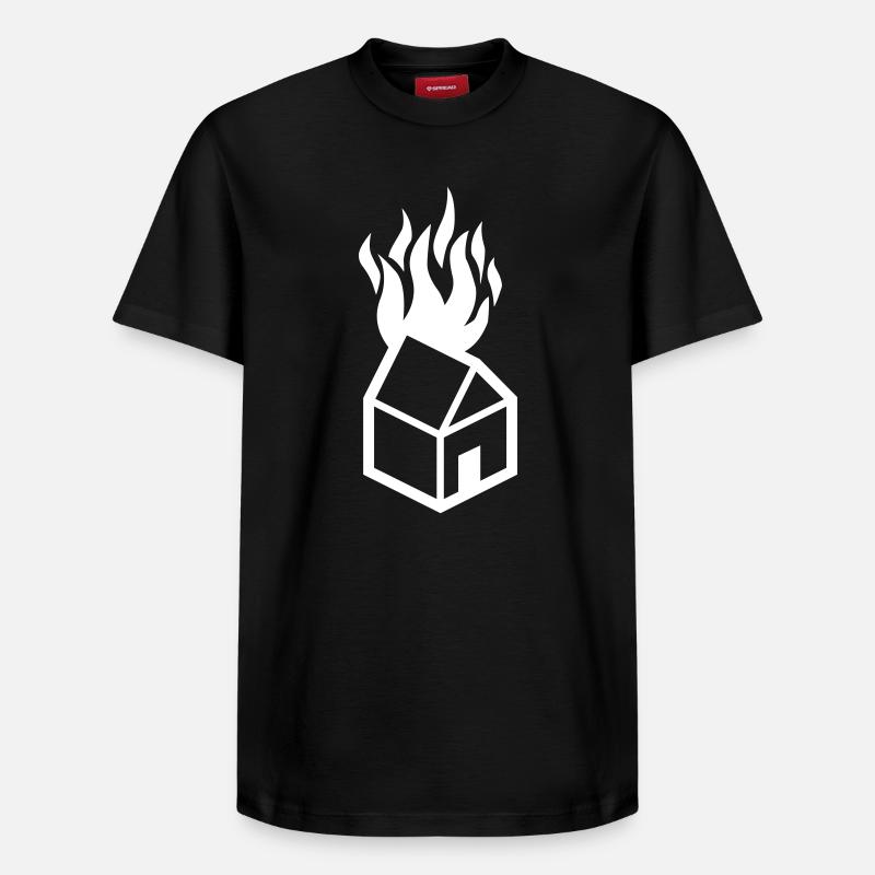 Maison ardente - T-shirt unisexe décontracté en coton Supima – de SPREAD - noir