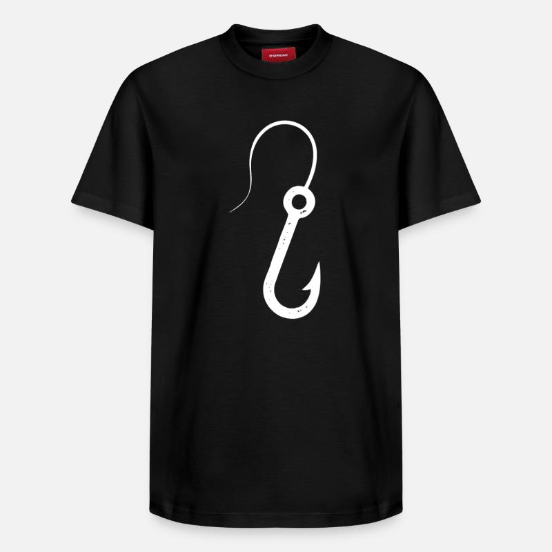 Hameçon pêche latine - T-shirt unisexe décontracté en coton Supima – de SPREAD - noir