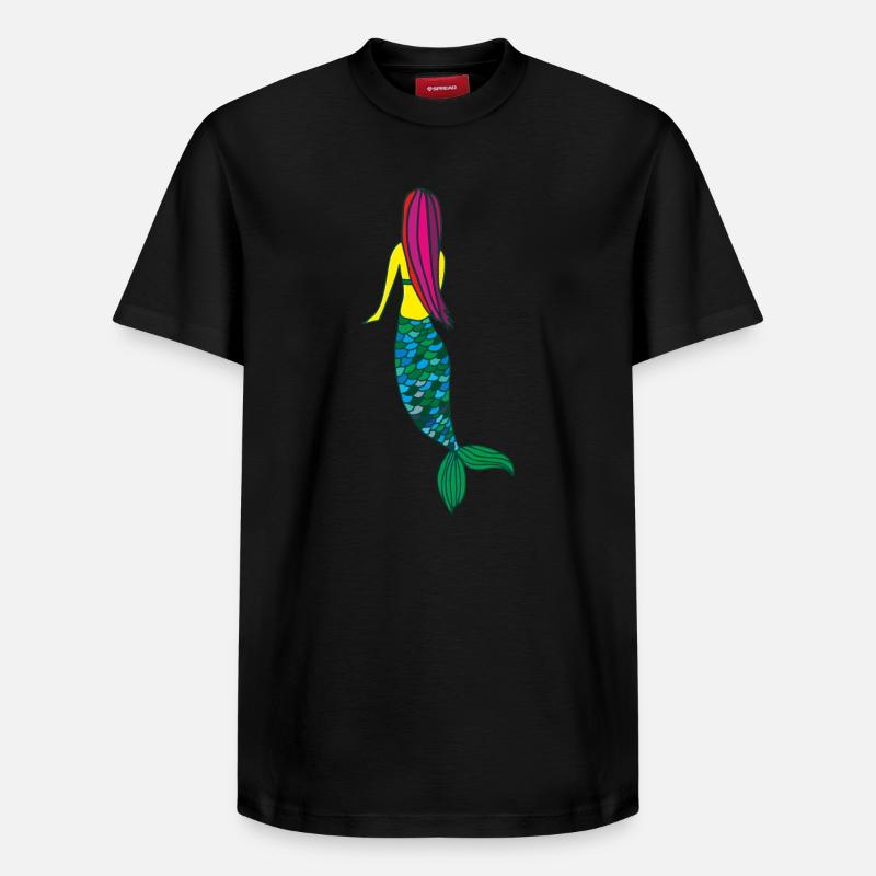sirène - T-shirt unisexe décontracté en coton Supima – de SPREAD - noir