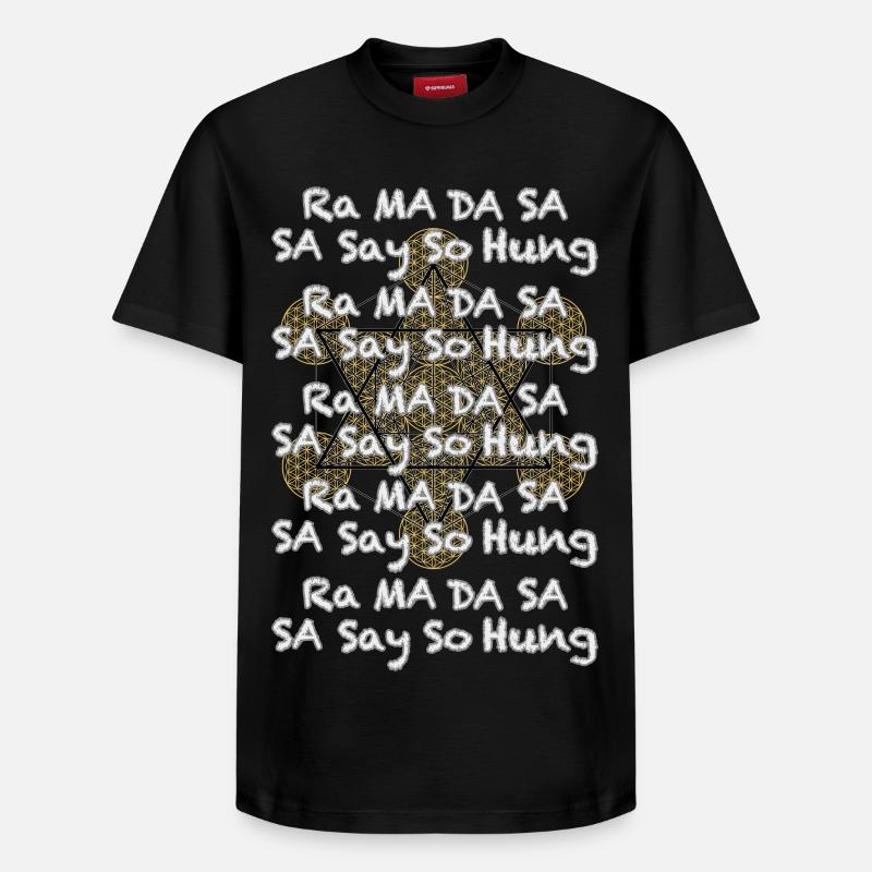 Mantra de guérison - T-shirt unisexe décontracté en coton Supima – de SPREAD - noir