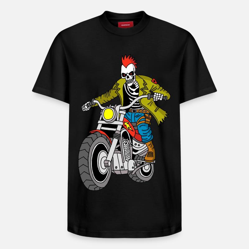 Motard de l'enfer - T-shirt unisexe décontracté en coton Supima – de SPREAD - noir
