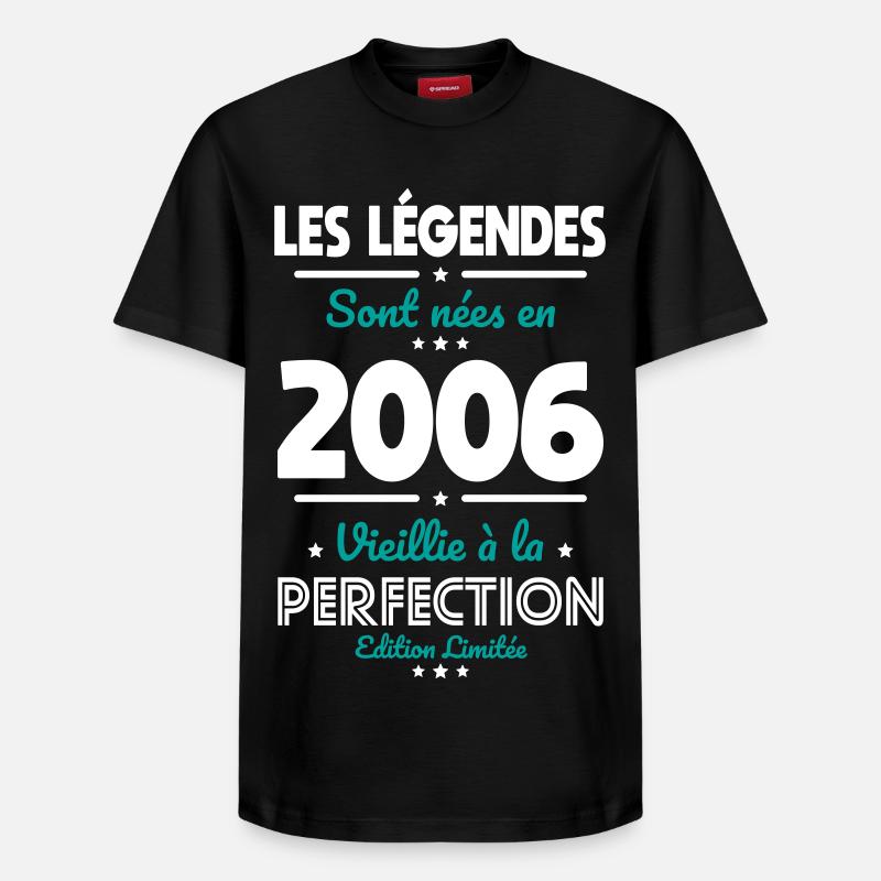 2006 – Legends – Perfekt gereift - Relaxed Unisex Supima Cotton T-Shirt – von SPREAD - Schwarz