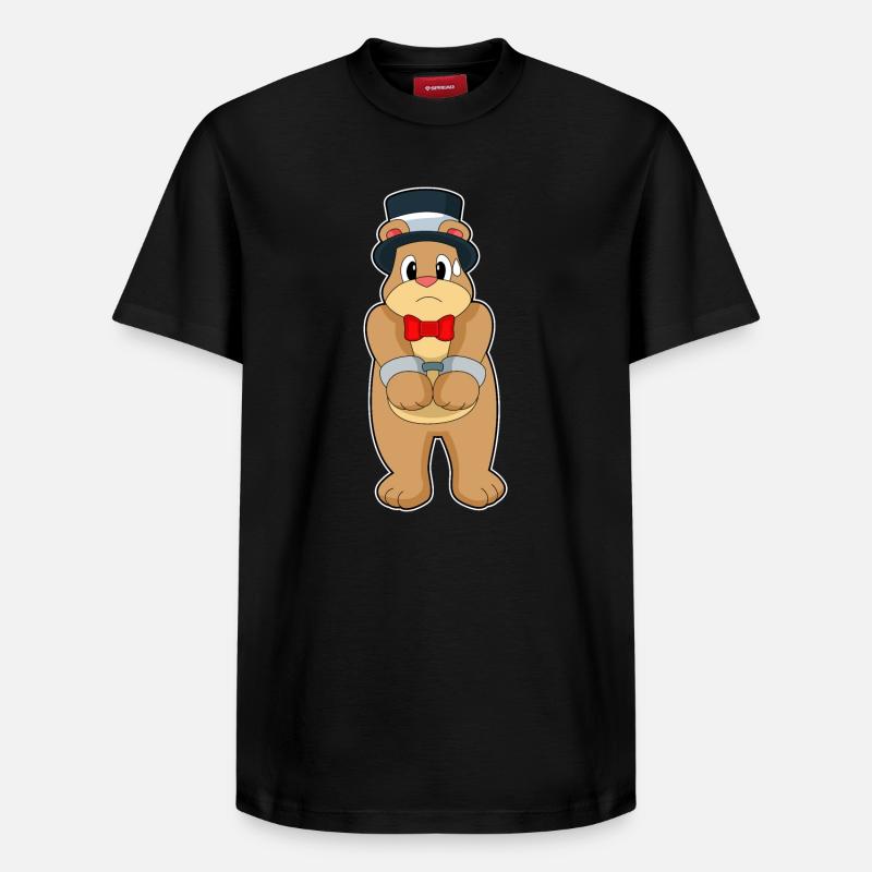 Bear Groom Menottes Mariage - T-shirt unisexe décontracté en coton Supima – de SPREAD - noir