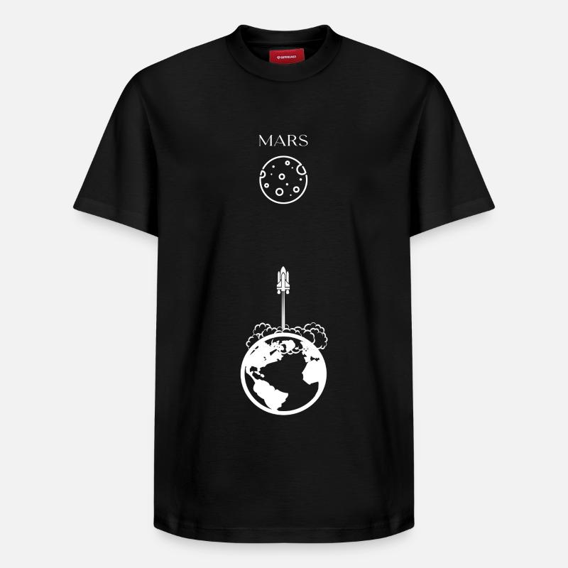 Mars - T-shirt unisexe décontracté en coton Supima – de SPREAD - noir
