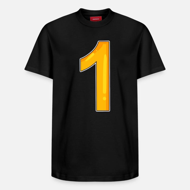 1 - T-shirt unisexe décontracté en coton Supima – de SPREAD - noir