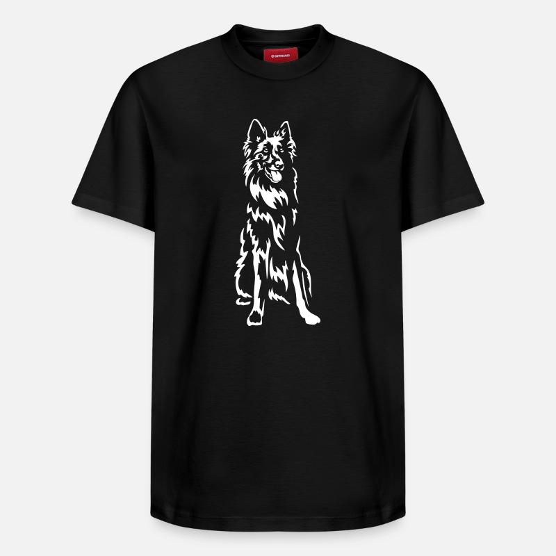 Groenendael « Édition Noire » - T-shirt unisexe décontracté en coton Supima – de SPREAD - noir