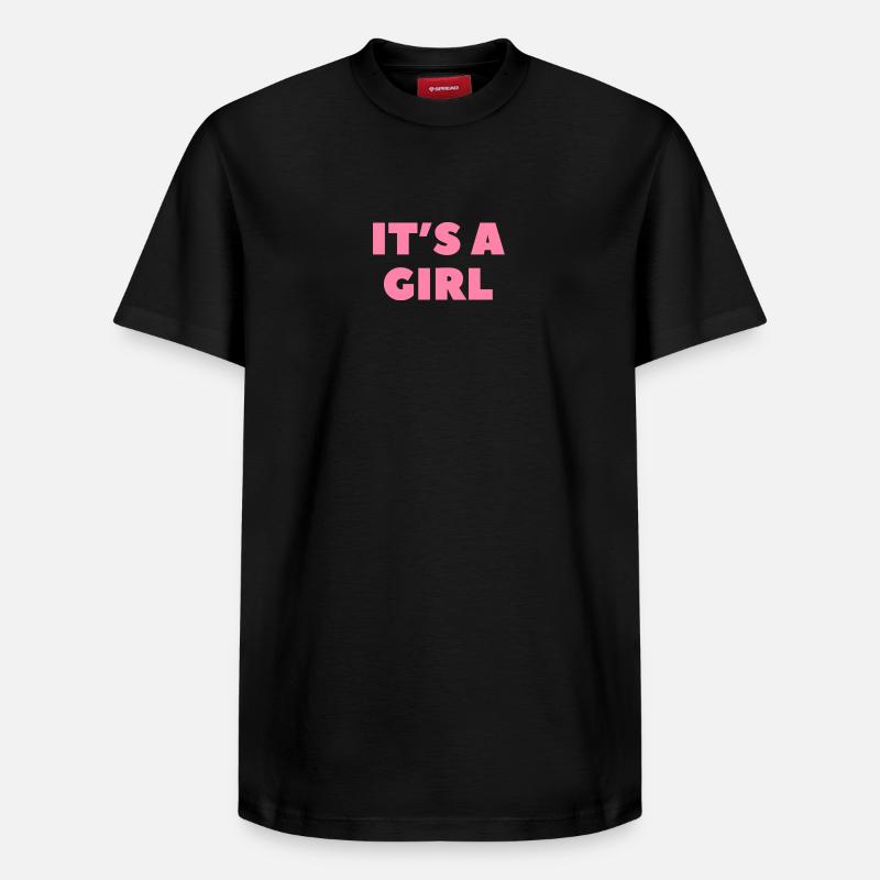 C’est une fille - T-shirt unisexe décontracté en coton Supima – de SPREAD - noir