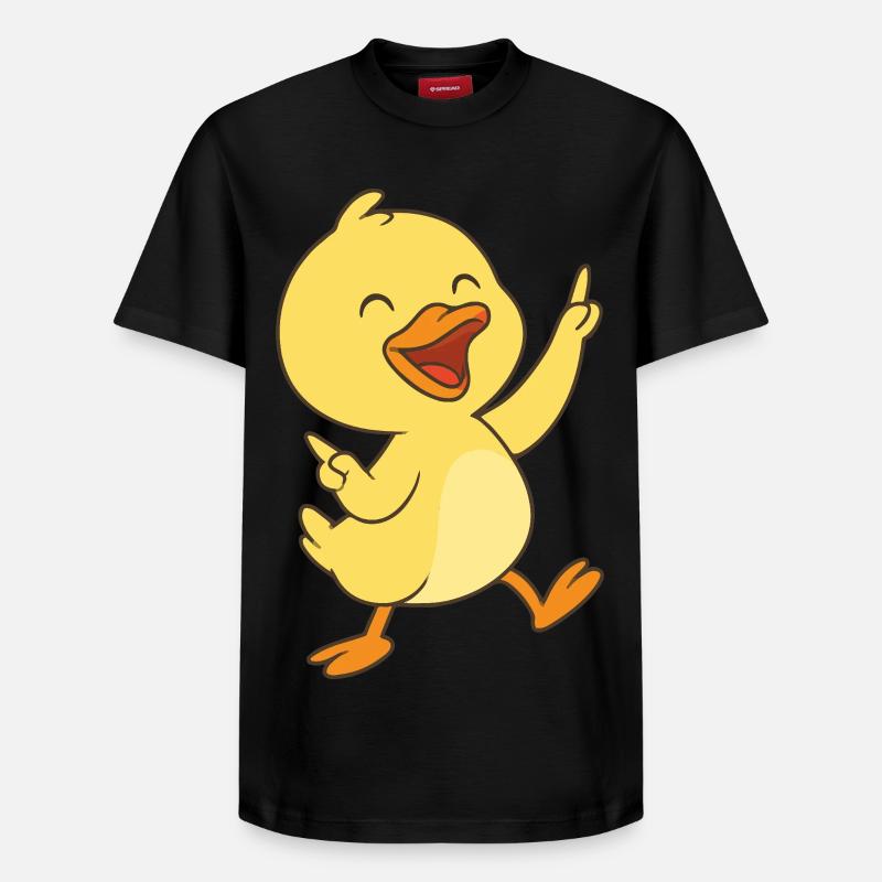 Canetons dansants - T-shirt unisexe décontracté en coton Supima – de SPREAD - noir
