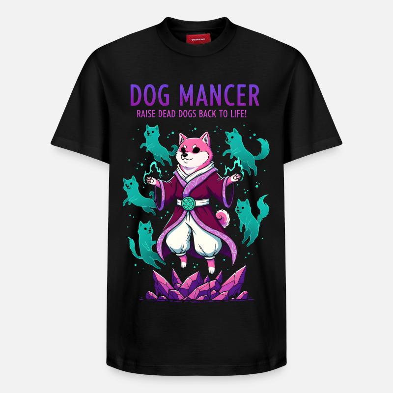 Hundemancer Hundezauberer zieht Geisthunde groß - Relaxed Unisex Supima Cotton T-Shirt – von SPREAD - Schwarz