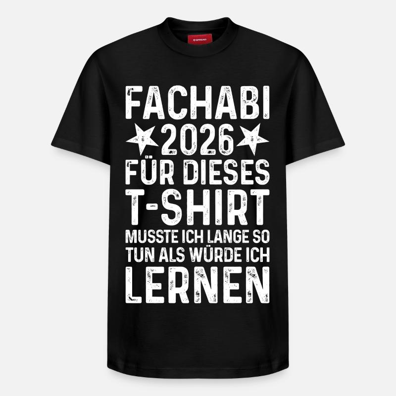 Fachabi 2026 - T-shirt unisexe décontracté en coton Supima – de SPREAD - noir