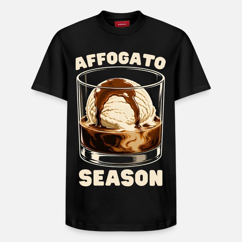 Saison d’Affogato - T-shirt unisexe décontracté en coton Supima – de SPREAD - noir