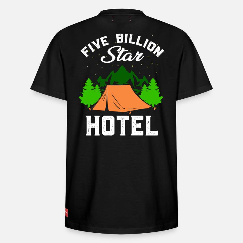 Camping Camping Campen Zelten Cadeau - T-shirt unisexe décontracté en coton Supima – de SPREAD - noir
