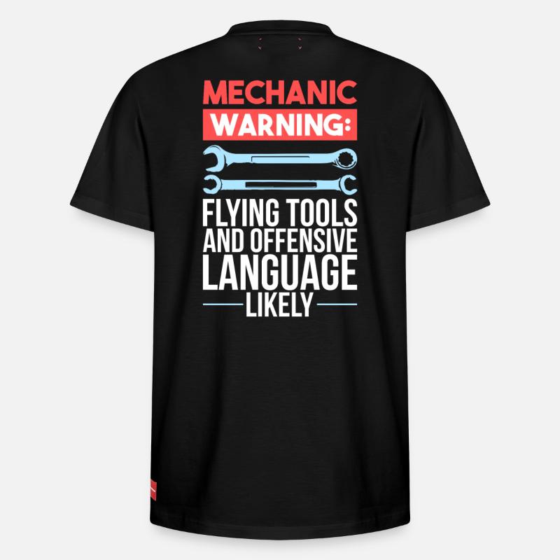 mécanicien - T-shirt unisexe décontracté en coton Supima – de SPREAD - noir