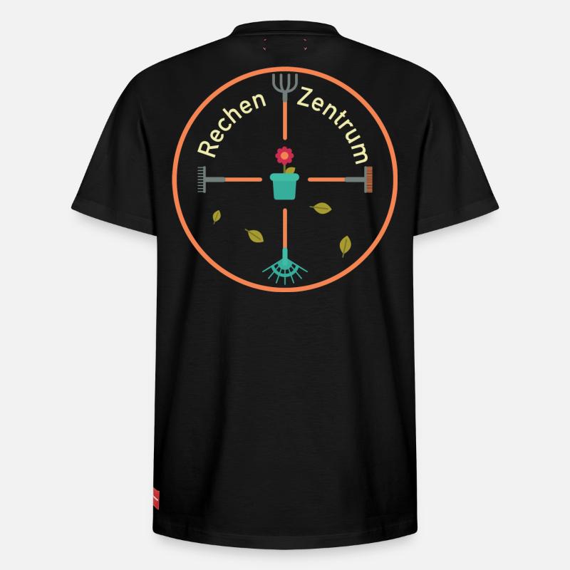Rechenzentrum Garten Rechen Gärtner Gartenarbeit - Relaxed Unisex Supima Cotton T-Shirt – von SPREAD - Schwarz