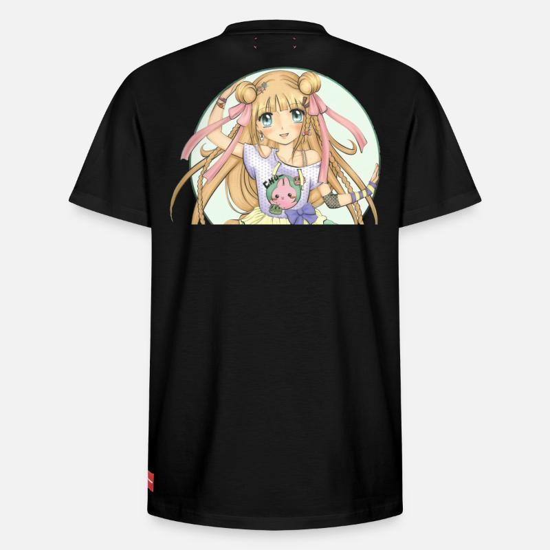 Mangas - T-shirt unisexe décontracté en coton Supima – de SPREAD - noir