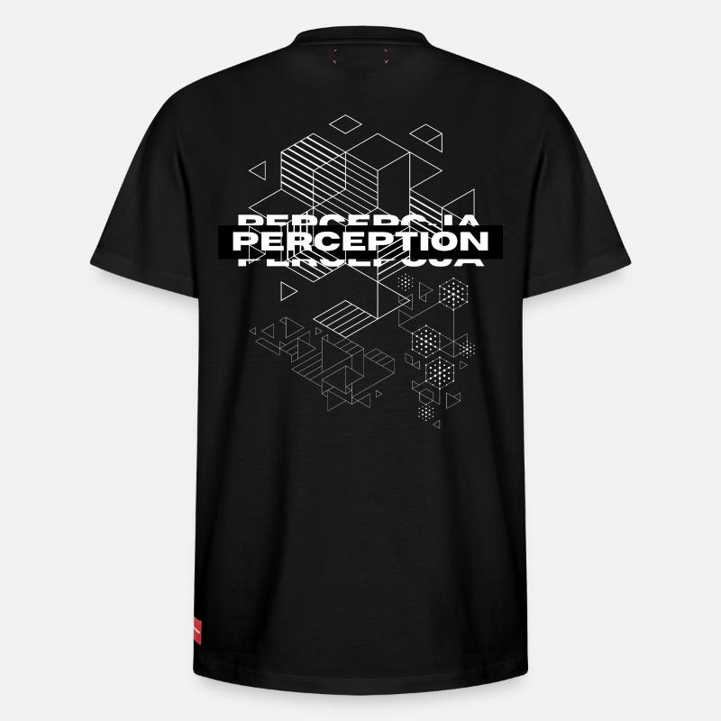 Perception Géométrie Mystique - T-shirt unisexe décontracté en coton Supima – de SPREAD - noir