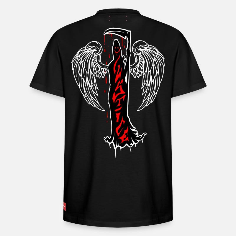 Justice - T-shirt unisexe décontracté en coton Supima – de SPREAD - noir