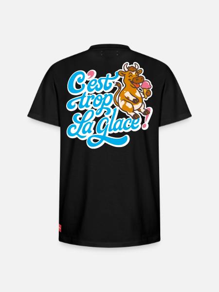 C'est trop la glace ! - T-shirt unisexe décontracté en coton Supima – de SPREAD - noir