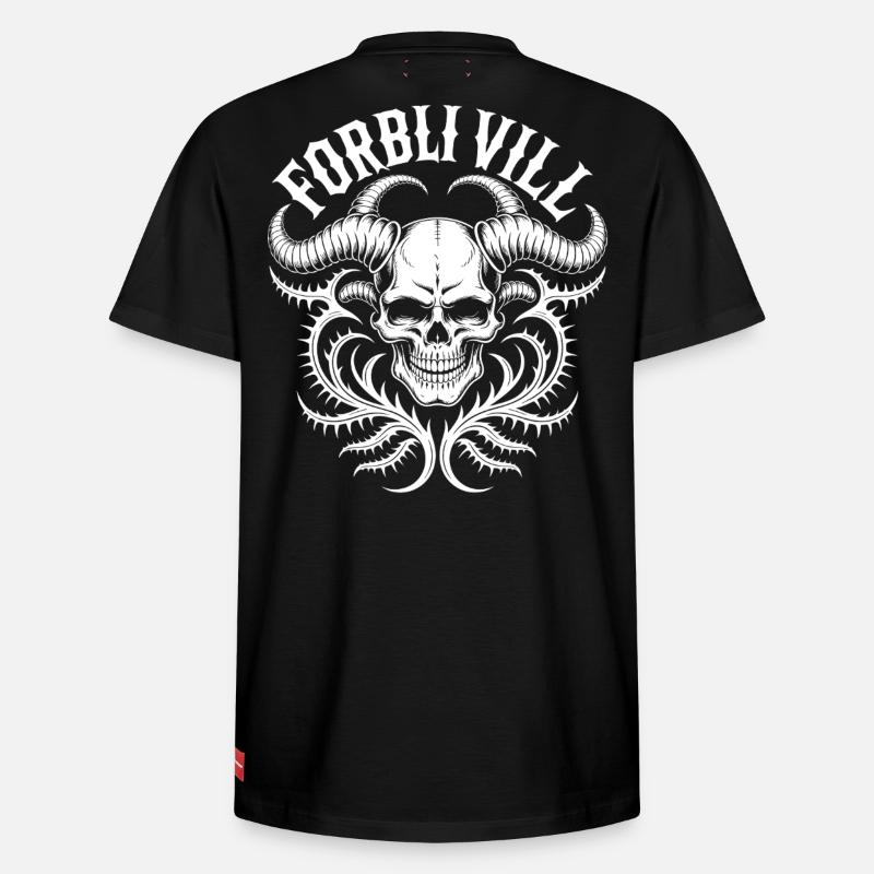 Gorblin Villa Schädel - Relaxed Unisex Supima Cotton T-Shirt – von SPREAD - Schwarz