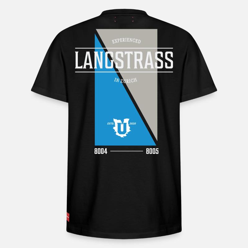 Édition Langstrass - T-shirt unisexe décontracté en coton Supima – de SPREAD - noir