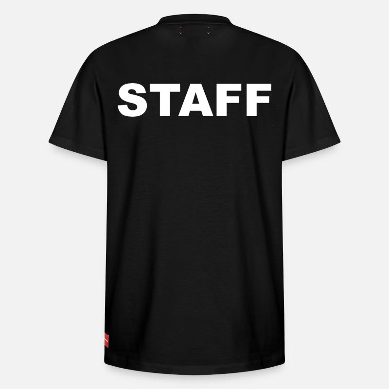 STAFF - Relaxed Unisex Supima Cotton T-Shirt – von SPREAD - Schwarz