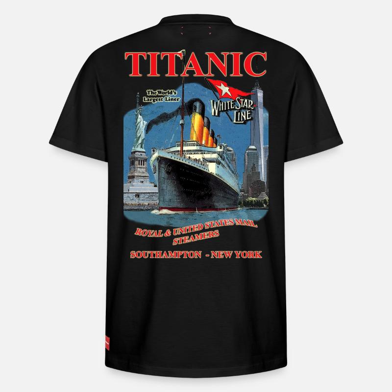 TITANIC création Louis RUNEMBERG © Adagp - T-shirt unisexe décontracté en coton Supima – de SPREAD - noir