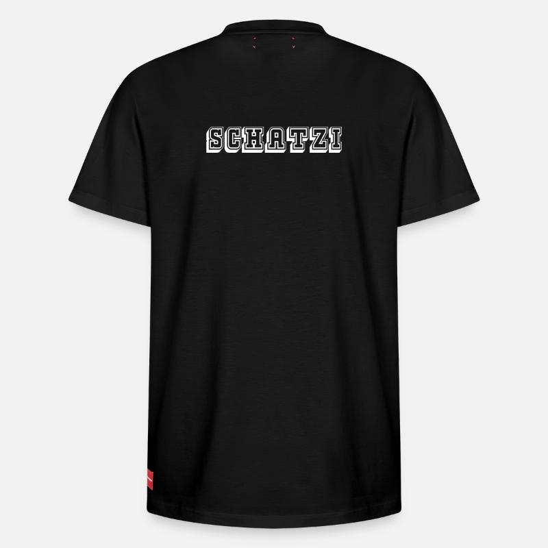 Schatzi Tshirt white - Relaxed Unisex Supima Cotton T-Shirt – von SPREAD - Schwarz