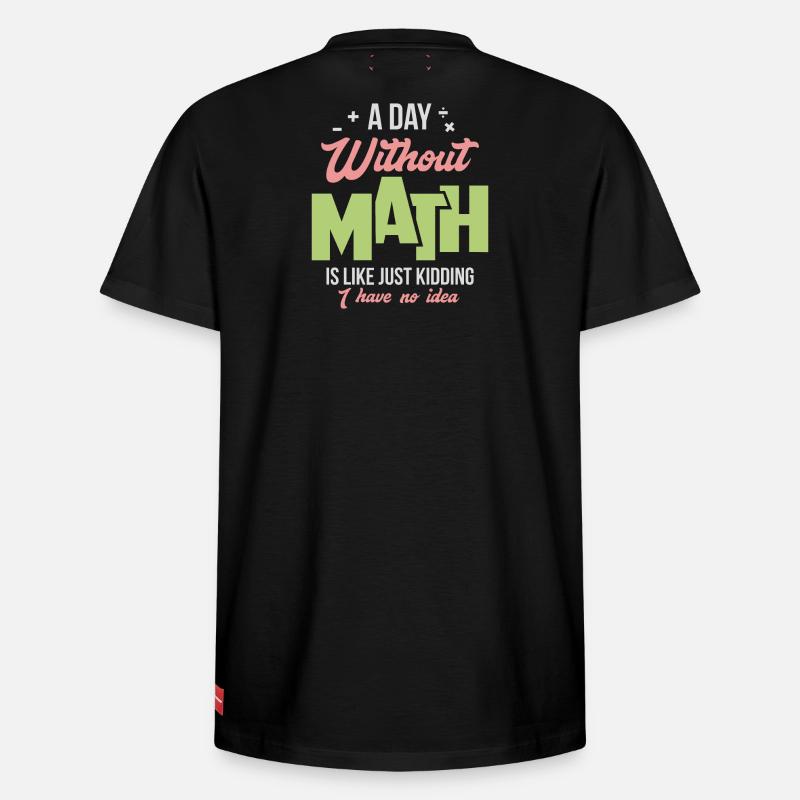 mathématiques - T-shirt unisexe décontracté en coton Supima – de SPREAD - noir